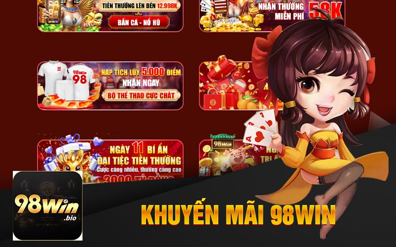 Khuyến Mãi 98Win : Tổng Quan Hệ Thống Các Ưu Đãi Độc Quyền Tại 98Win