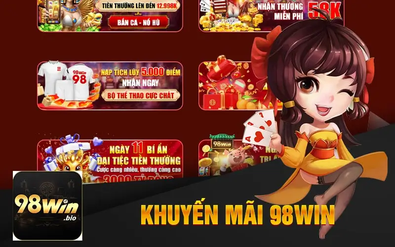 Khuyến Mãi 98Win : Tổng Quan Hệ Thống Các Ưu Đãi Độc Quyền Tại 98Win